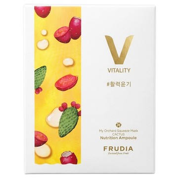 FRUDIA 台灣公司貨 鮮榨果汁肌 活力保濕面膜 仙人掌果  10片  1盒