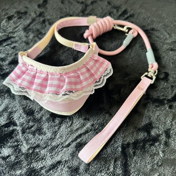 💕在臺出貨🔥狗狗小狗牽引繩背心揹帶貓咪小型調節幼犬遛狗泰迪比熊外出鏈子