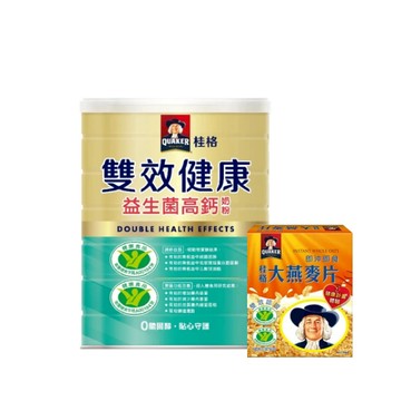桂格 雙效健康益生菌高鈣奶粉1500g [內贈桂格即食大燕麥片3包]