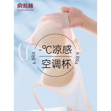 俞兆林無痕內衣女士夏季超薄款冰絲大胸顯小胸聚攏收副乳美背文胸