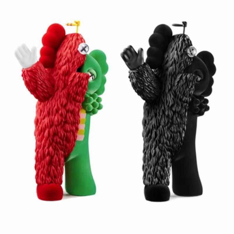 KAWS KACHAMUKKU 2体セット Vinyl Figure Original u0026 Black colorway(Green/Red+Black)  カウズ ガチャピン ムック カチャムック | LINEショッピング