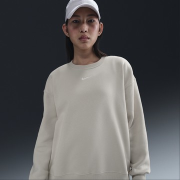 NIKE AS W NSW PHNX FLC OS LONG CRE 女 圓領套頭衫 FZ4271104