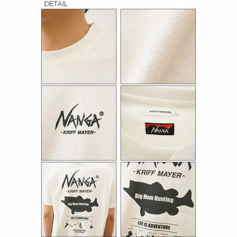 レア　NANGA KRIFF MAYER コラボ Tシャツ　ホワイト　Lサイズ 楽天市場】KRIFF MAYER（クリフメイヤー） NANGA ナンガ コラボT