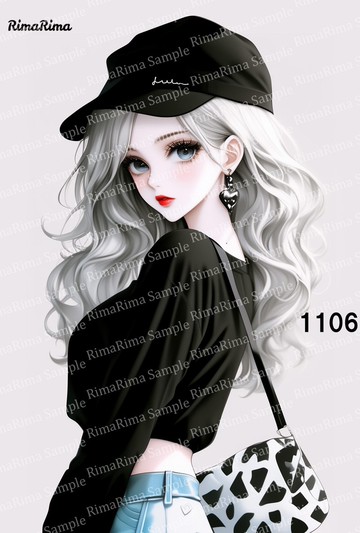 1106 原創貼紙 原創人物貼紙 貼紙 標籤 りまりま RimaRima