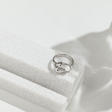 vacanza｜熱銷｜流線金屬珍珠戒指 #新年飾品 #新年禮物