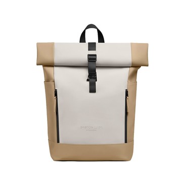 GASTON LUGA Splash Rolltop 14吋後背包- 拿鐵色 / 奶油白