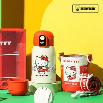 【BEDDYBEAR】幸運小拱門智能保溫杯480mI[温度Kitty]