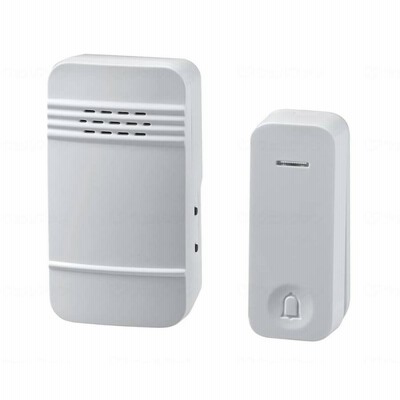 朝日電器 電池を使わないワイヤレスチャイムセット(防雨押しボタン) WC-S6040AC