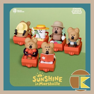 【10月預購】PBC-030 呆萌町 SUNSHINE 迴力車 明盒套組 盲盒 玩具 公仔 盒玩 一中盒6入｜愛蛋客