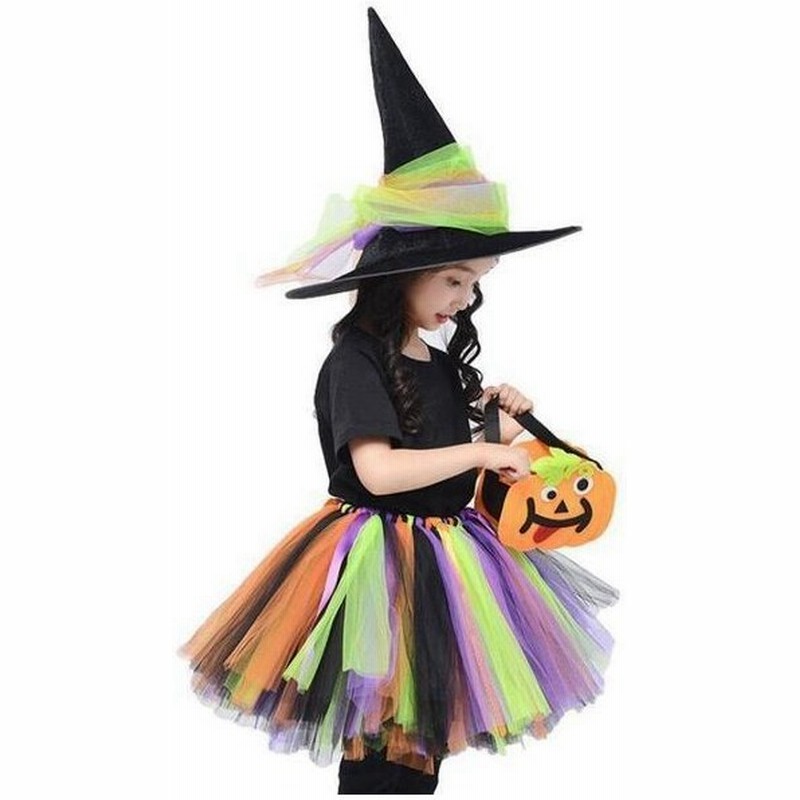 ハロウィン コスプレ 子供 仮装 洋服 魔女 女の子 衣装 スカート キッズ コスチューム 悪魔 魔法使い 姫系 カラフルドレス 変装 Cosplay 通販 Lineポイント最大0 5 Get Lineショッピング