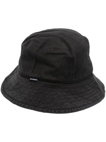 Balenciaga - cotton bucket hat - men - Cotton - S - Black