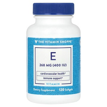 The Vitamin Shoppe, 生育酚乙酸酯，268 毫克（400 國際單位），120 粒軟膠囊