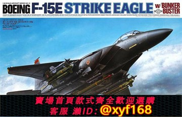 {保固一年 可打統編}田宮拼裝飛機模型 1/32 美國F-15E戰斗機 60312
