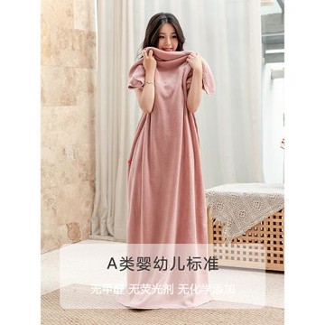 浴巾女家用比純棉吸水速干不掉毛洗澡裹巾2023新款游泳大人大毛巾