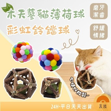 寵物玩具球 木天蓼貓薄荷球 貓咪彩虹鈴鐺球 貓咪磨牙玩具 貓草 木天蓼 磨牙 貓草球 木天蓼粉 貓草玩具 貓薄荷 毛絨
