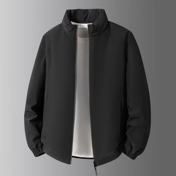 【米蘭精品】現貨+預購 頂級真羽絨外套90%鴨絨羽絨衣秋冬外套上衣大碼休閒男裝-立領防風短款4色74mt131