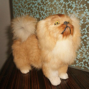 定做仿真動物仿真京巴 京巴狗 寵物狗 獅子狗模型玩具 教學演示