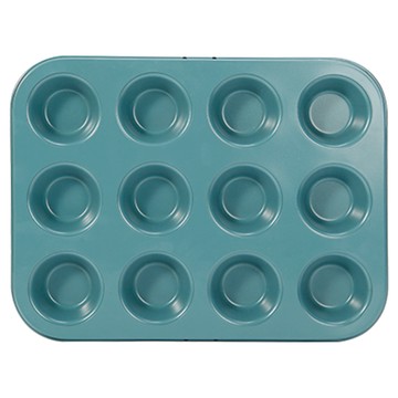 CHEFMADE 學廚 環保系列 迷你12連不沾 瑪芬蛋糕模 12 Cup Non-stick Mini Muffin Pan  25.5 x 19.5 x 2.4cm  1個