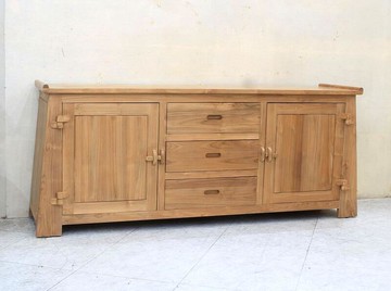 【歐風別館】羅爾六尺柚木全實木餐櫃【基隆至台中免運費】