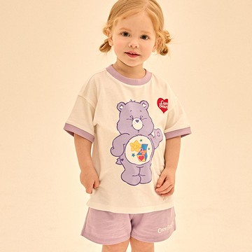 韓國 Care Bears - 聯名款驚喜熊熊短袖套裝-紫
