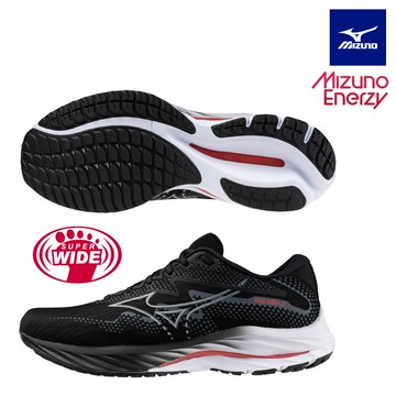 【MIZUNO 美津濃】WAVE RIDER 27 一般型超寬楦男款慢跑鞋 J1GC230452