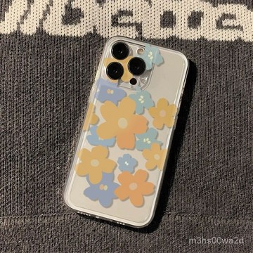 卡通油畵大黃花 防摔 適用蘋果iphone 78p xr i11 i12 13 14 15 16 pro max手機殼