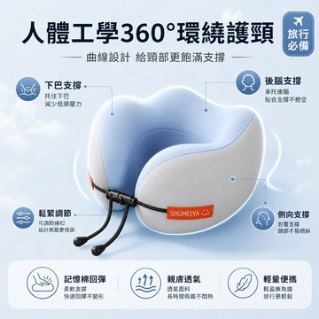 現貨隔日達🐲飛機枕 u形枕 旅行枕 出國頸枕 多功能午睡枕 收納頸枕  駝峰形護頸枕慢回彈頸枕  旅行便攜記憶棉u型枕