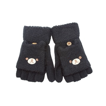 CB女溫暖小熊單層釣魚手套-多色任選