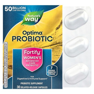 Nature's Way, Optima® Probiotic，Fortify® 女性高級護理益生菌，500 億，30 粒緩釋膠囊