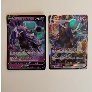 寶可夢卡牌 PTCG (日文版) 銀白戰槍 S8b 絕群壓軸  黑馬蕾冠王V V+VMAX 二張一組