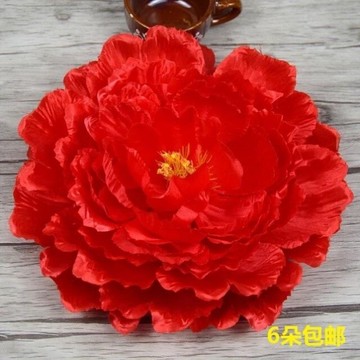 學生幼兒園跳舞表演舞蹈演出道具牡丹花手拿花頭飾頭花廣場舞秧歌