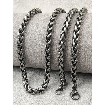 復古龍骨鏈鈦鋼項鏈個性男女吊墜配鏈原創毛衣鏈嘻哈百搭潮流爆款