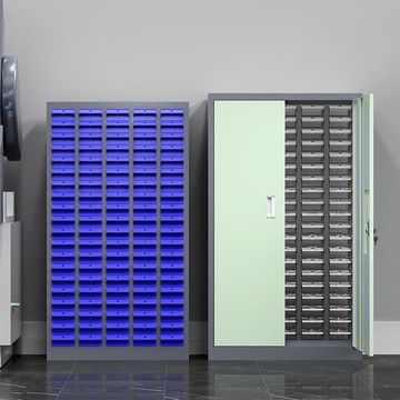 工具【工具之家】鐵皮零件櫃 大容量零件櫃抽屜式 零件整理櫃零件櫃抽屜式五金車間75/100抽刀具樣品螺絲鐵皮儲物多功能工具櫃