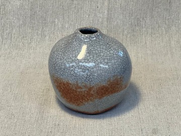 志野開片花瓶