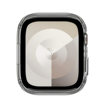 SwitchEasy 魚骨牌 Hybrid WP 9H 鋼化玻璃防水保護殼  Apple Watch 7/8/9 41mm  透明色  1個