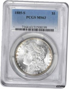 アンティークコイン NGC PCGS Morgan Silver Dollar MS63 1885-S