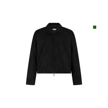 BADLIFE - WWYN LABLE JACKET｜麂皮短版外套 Crop版型 Black／Olive 男女同款