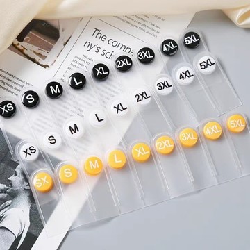 ⚡免運臺灣有貨⚡服裝尺碼標碼數數字英文字母扣分碼換碼標可拆卸軟膠皮帶扣尺碼扣⚡可開票