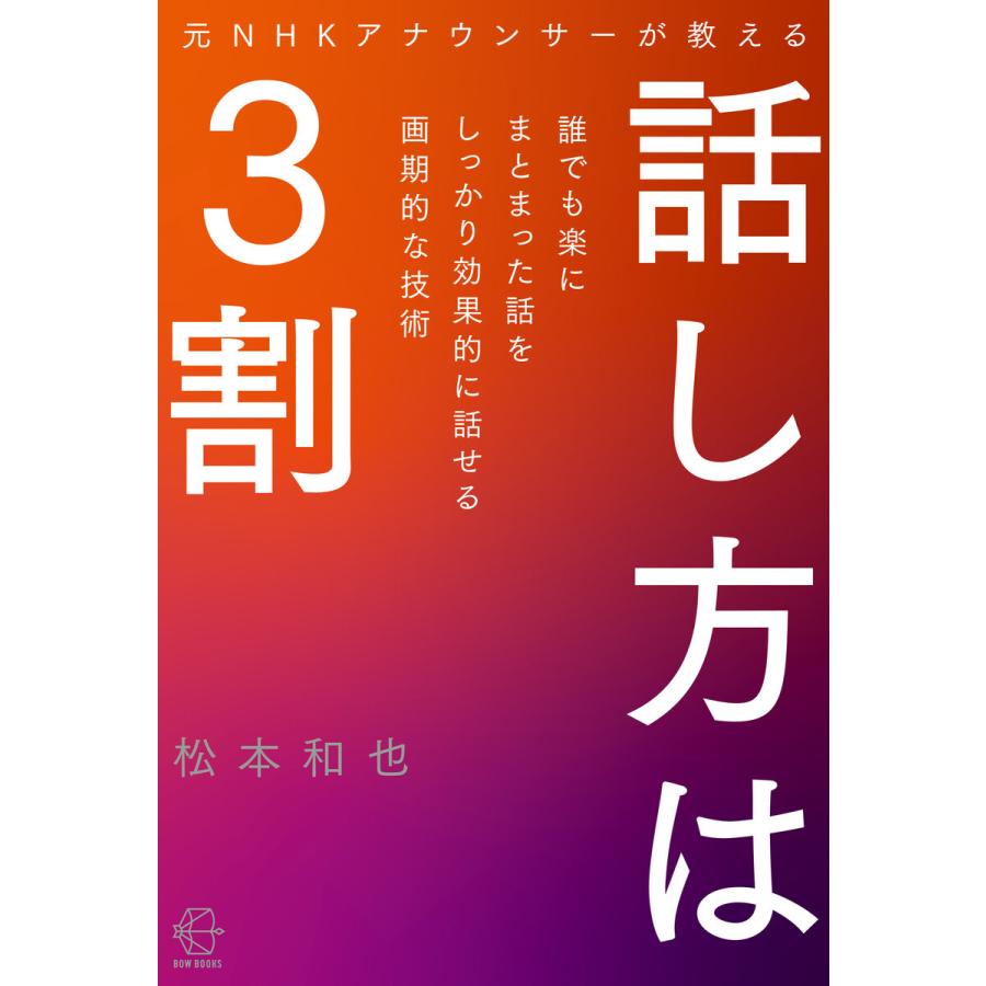 元NHKアナウンサーが教える話し方は3割