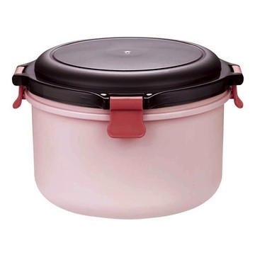 生活King 中卡龍保鮮隔熱餐盒  750ml  耐熱PP材質  304不鏽鋼材質  粉色 + 蓋子顏色隨機  1個