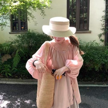 【10衣綾】森系氧氣美人天絲燈籠袖上衣(百搭/燈籠袖/上衣/KDTY-6757)