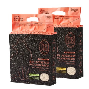 hojja賀家-高效能凝結99%抑菌除臭貓砂-豆腐砂[條型/米粒型] 2.5kg x8入組 (購買第二件贈送寵喵樂-貓草玩具x1包)