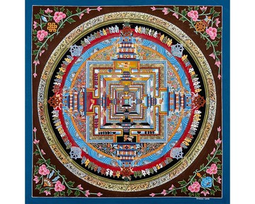 時輪曼荼羅唐卡畫作 沉浸於神聖藝術之中