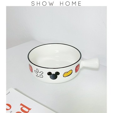 SHˇ韓式ins風卡通陶瓷泡面碗學生宿舍創意可愛焗飯水果沙拉湯碗