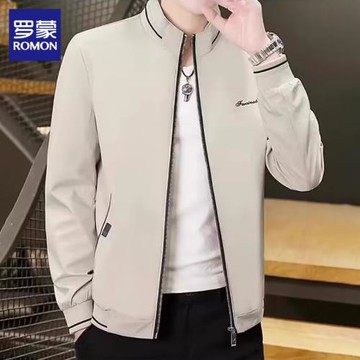 羅蒙夾克男士冬季2025年新款加絨加厚休閑上衣服寬松夾克外套男裝