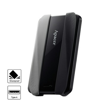 Apacer 宇瞻 AC533 4TB USB3.2 Gen1 2.5吋防護型行動硬碟-黑