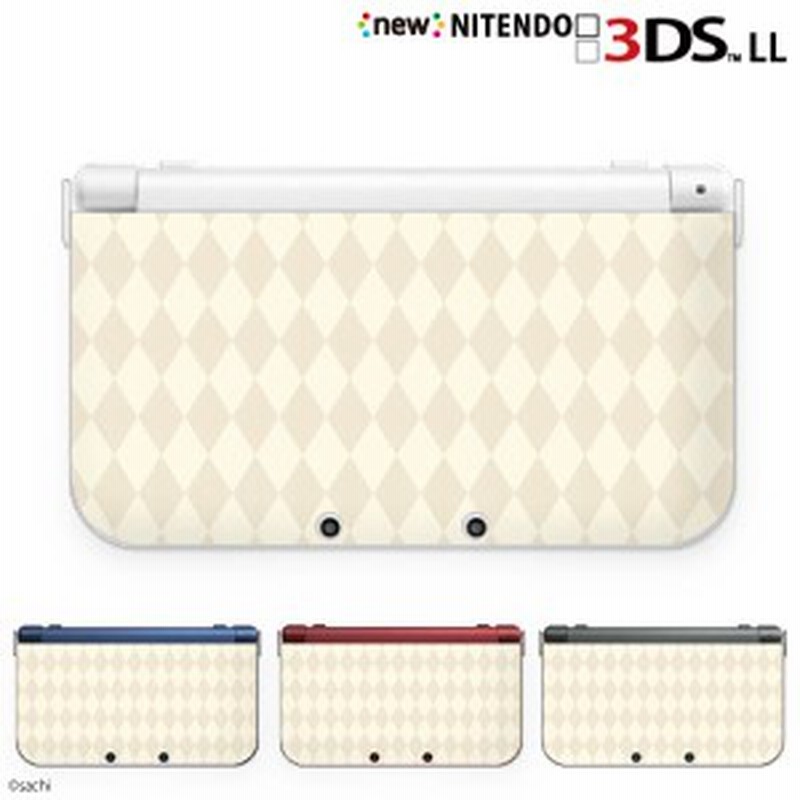 New ニンテンドー 3ds Ll ケース カバー 3dsll Nintendo かわいいgirls 16 アーガイルチェック パステルホワイト 通販 Lineポイント最大1 0 Get Lineショッピング