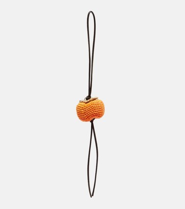 JW Anderson Persimmon crochet bag charm
