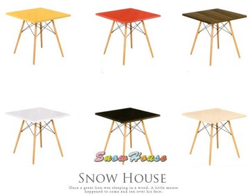 X536-15/16 造型方桌(紅色)/洽談桌/餐桌/茶几/咖啡桌(不含椅子) 雪之屋高雄門市