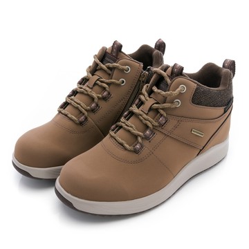 防水多角度抓地止滑系列高筒女鞋-褐